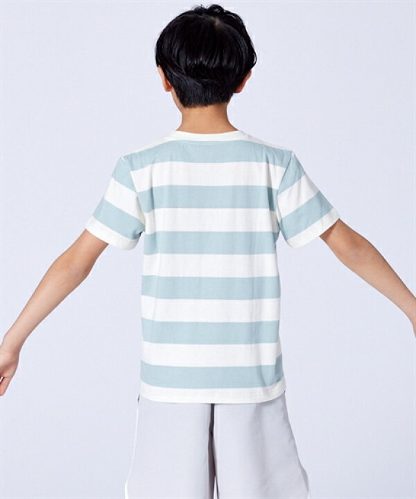 【20%OFFクーポン(3,000円以上お買上)】トップス・チュニック 綿100%ボーダー半袖Tシャツ(男の子・女の子 子供服・ジュニア服) ニッセン nissen QUNTSTYLE by nissen トップス・チュニック ワッフル布帛切替ベスト(女の子 子供服) ニッセン nissen