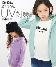 トップス・チュニック UVカットパーカー（男の子・女の子　子供服・ジュニア服） ニッセン nissen UV対策　薄手 夏服