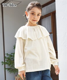 トップス・チュニック ラッフルTシャツ（女の子　子供服　ジュニア服） ニッセン nissen 春服 秋服