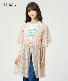 【500円OFFクーポン配布中 4/27 9:59迄】ワンピース 2点セット（シアーワンピース＋プリントTシャツ）（女の子　子供服・ジュニア服） ニッセン nissen 140 150 160