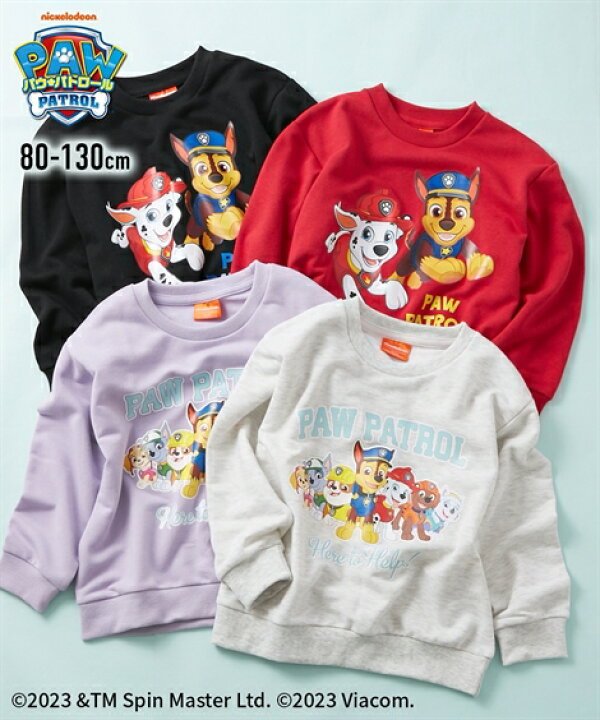 楽天市場】トップス・チュニック 【PAW PATROL（パウパトロール】裏毛 