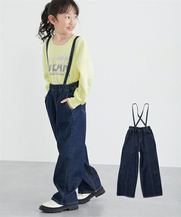little junior naked 楽天市場】ボトムス 取り外し可能サスペンダー付きパンツ（女の子 子供服・ジュニア服） ニッセン nissen 100 110 120 130 140  150 160 春服 秋服 : QUNTSTYLE by nissen