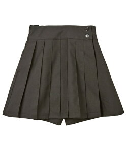 制服 スクール プリーツ キュロットスカート 学生服 プリーツスカート風 キュロットパンツ 女の子 女子 小学生 中学校 高校生 ジュニア キッズ 子供 こども ミニ丈 黒 紺 ニッセン 春 夏 秋