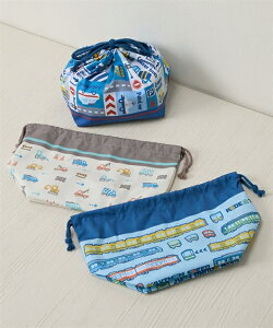 【3枚セット】 ランチ巾着 マチ付き お弁当袋 巾着袋 ランチバッグ 男の子 女の子 幼稚園 入園 小学校 小学生 入学 新学期準備 キッズ 子供 子ども こども ニッセン nissen