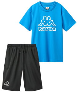【Kappa(カッパ)】セットアップスーツ 半袖トップス+ハーフパンツ スポーツウェア 上下セット Tスーツ キッズ 子供服 子ども こども 男の子 女の子 ニッセン nissen 130 140 150 160 170 夏服 スポ