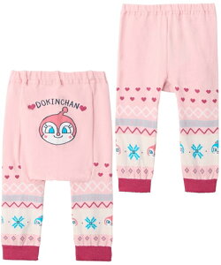【アンパンマン】ニットパンツ ノルディック柄 男の子 女の子 レギンス タイツ ボトムス 長ズボン モンキーパンツ キッズ 子供服 ベビー服 子ども こども ニッセン QUNTSTYLE 80 90 95cm 秋 冬服