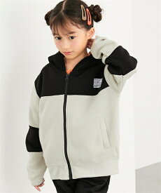 ＼クーポンで30%OFF／2/15迄★あったか マウンテンパーカー 裏起毛 ジップアップ 前開き 配色切替 はおり 羽織 防寒 トップス 長袖 スウェット 男の子 女の子 キッズ 子供服 こども ジュニア ニッセン QUNTSTYLE 110 120 130 140 150 160cm 冬服