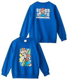 【P2倍 最大20%offクーポン☆10/9 01:59迄】【スーパーマリオ】プリントトレーナー スウェット トップス 長袖 男の子 女の子 キッズ 子供服 こども キッズ 子供服 こども ニッセン QUNTSTYLE 100 110 120 130cm キャラクター 春 秋服