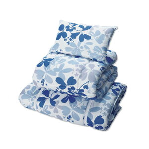 ボリュームアップ布団セット(しっかりウレタン・抗菌防臭・防ダニわた入り) 3点セット 抗菌 防臭 防ダニ TEIJIN ボリューム感 新生活 帰省 お泊り 一人暮らし 来客用 厚み9cm 14cm 和式用 ニッセ