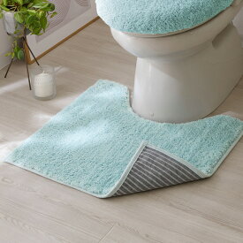 《12/11 1:59まで！全品P10倍》トイレマット 我が家の定番！ふんわりなめらかシャギーのトイレタリーマット 洗える 滑り止め加工 トイレマット おしゃれ 55×60 トイレマット 無地 シンプル ナチュラル ふわふわ 新生活 ニッセン nissen