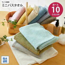 《〜11/11 1:59まで！P5倍×クーポン》ミニバスタオル バスタオル 34×100 綿100％ 吸水 速乾 バスタオルやめませんか？ 綿100% 中空糸 ハンガーで干せるサイズ かわいい 洗い替え 引っ越し祝い プレゼント お昼寝 入院 一人暮らし 新生活 梅雨 nissen ニッセン