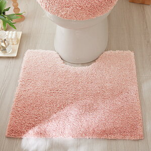 トイレマットトイレ マット かわいい 大人かわいい 55×60cm 洗えるグラデーション ふわふわ もこもこ ボリューム トイレタリー 洗える かわいい ピンク ブルー ベージュブラウン グレー nissen