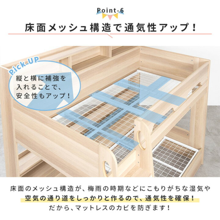 楽天市場】《新生活フェアクーポン》ベッド 2段ベッド 二段ベッド 子供 