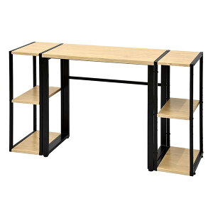 デスク レイアウト自由 オープン収納 幅131.5 レイアウトフリーなラック付きデスク テレビボード テレビ台 在宅 コーナーデスク 自由 カスタム 子供部屋 オープンラック付き 机 テーブル nisse