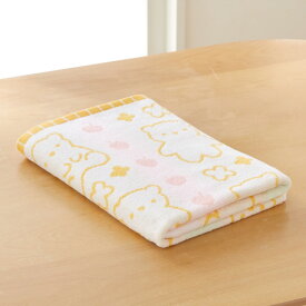 《11/16 23:59まで！全品P5倍》【まとめ買い最大10%OFF】バスタオル 【お買い得】無撚糸大判バスタオル パフアニマル 70×140cm 大判 大きいサイズ 綿100% かわいい パステルカラー アニマル ウサギ ペンギン カエル クマ 子供 お昼寝 保育園 お風呂 プール nissen ニッセン