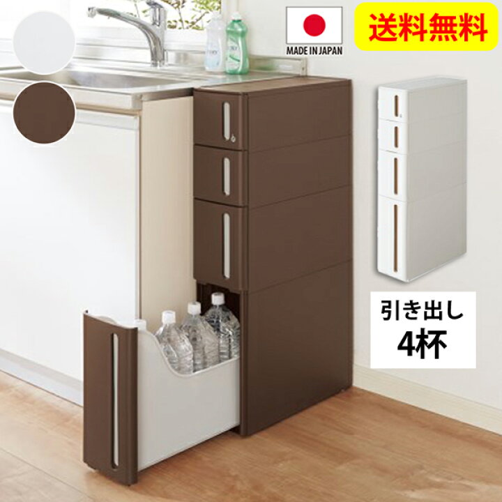 楽天市場 ニッセン Nissen タイプが選べるすき間ストッカー 幅17cm すき間収納 隙間収納 すきま収納 キッチン収納 スリム スマートワゴン キッチンワゴン ランドリーラック キャスター付き 幅17cm 引出しタイプ 送料無料 Kagulie By Nissen
