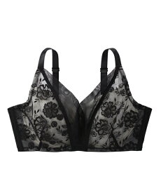 ブラジャー ニッセン 胸を小さくみせる ブラジャー チイサクシヤ カシュクールタイプ グラマーサイズ・大きい胸専用 女性 下着 レディース 脇高 かわいい下着