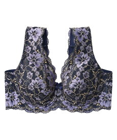 ブラジャー 大きいサイズ タンクライクな 脇背中高 すっきり 総レース フルカップブラジャー(日本製レース) ニッセン 女性 下着 レディース ブラジャー