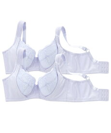 ブラジャー 脇高 ブラジャー 同色2枚組 ニッセン 女性 下着 レディース ブラジャー セット 脇肉 盛り 小胸 谷間 楽 かわいい下着 お買い得 ブラ 脇高 バストアップ