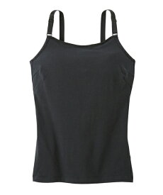 肌着・インナー 大きいサイズ ニッセン グラマーさんが考えた ブラ付 キャミソール ノンワイヤータイプ 綿混生地 女性 レディース ブラトップ 綿 コットン