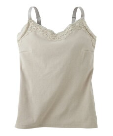 肌着・インナー ニッセン 【大きい胸】綿混 ノンワイヤーブラジャー 内蔵 キャミソール リブタイプ ニッセン 女性 下着 レディース ノンワイヤーブラ ブラトップ