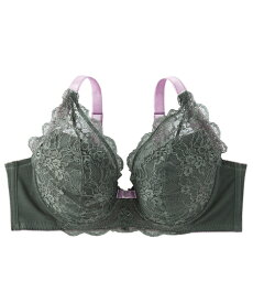 ブラジャー D70 - G100 ニッセン 高嶺の フルカップブラジャー 配色デザイン ( 脇スッキリタイプ ) 女性 下着 レディース フルカップブラ 可愛い エレガント レース