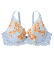 ブラジャー (F70-K75) ニッセン 胸を小さく見せる 大花 レース ブラジャー チイサクシヤ グラマーサイズ 大きい胸専用 女性 下着 レディース ブラ 可愛い