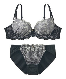 ブラショーツセット (A65/M-I80/L) ニッセン ロージーレース ノンワイヤー ブラショーツセット 女性 下着 レディース ノンワイヤーブラ 盛り 小胸 谷間 可愛い