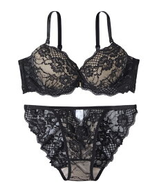 ブラショーツセット (B85/LL-I95/4L) 大きいサイズ ニッセン 脇高 レーシー ストリング ブラショーツ 女性 下着 レディース ブラジャー ショーツ セット 脇高ブラ