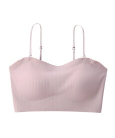 ブラジャー M L LL 大きいサイズ ニッセン シームレス リブ ハーフトップ ブラジャー 女性 下着 レディース ノンワイヤー ブラジャー