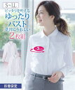 《サイズ交換無料》事務服 シャツ ブラウス レディース 長袖 2枚組 形態安定 ゆったりバスト S-LL 通勤 オフィス ビジネス