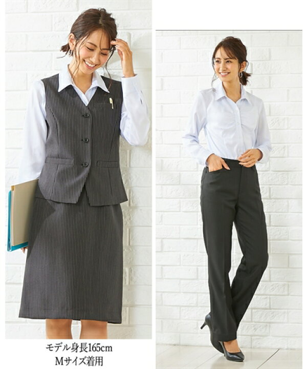 楽天市場】《サイズ交換無料》事務服 制服 トップス シャツ ブラウス 