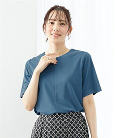 ＼30％OFFクーポン配布中／《サイズ交換無料》 トップス レディース 夏 半袖 接触冷感 涼しい ひんやり 冷感 洗える カットソー スーツインナー ジャケットインナー メタルパーツ シルケット加工 大きいサイズ オフィスカジュアル きれいめ 通勤 ビジネス 20代 30代 40代