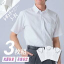ワイシャツ 半袖 ワイシャツ3枚セット メンズ S-8L レギュラーカラー 抗菌防臭 形態安定 ワイシャツ3枚組 標準シルエット 大きいサイズ ニッセン