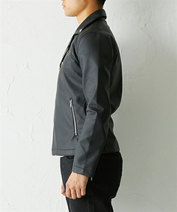 楽天市場 Puレザーダブルライダースジャケット メンズ M 5l 中に着るものを変えていけば長いシーズン着用可能 大きいサイズ メンズ ジャケット ニッセン 送料無料 ポイント倍付け中 Style Gear By ニッセン