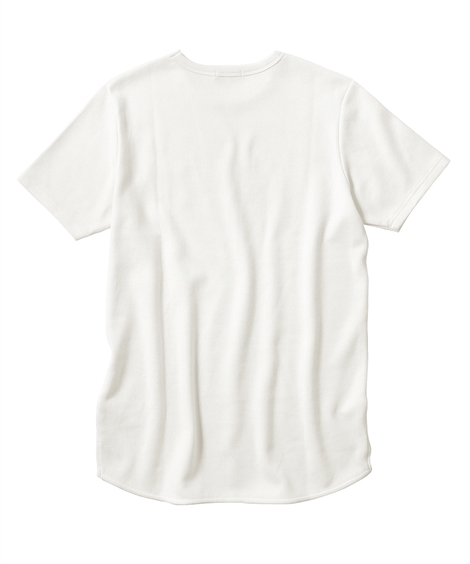 楽天市場】トップス Tシャツ 半袖 ロング丈 ワッフル 肌離れのよいT 