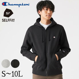 トップス チャンピオン Champion 裏起毛 ワンポイント 長袖 フルジップパーカー S-LL メンズ ユニセックス ニッセン nissen