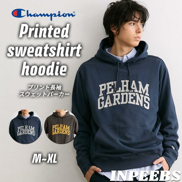 楽天市場】スウェットパーカー プリント 長袖 Champion チャンピオン M 