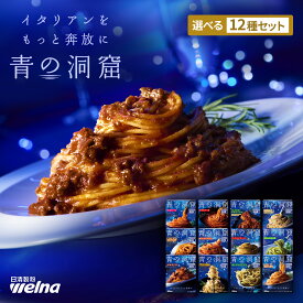 【初回購入限定10%OFFクーポン】 青の洞窟 パスタソース 12種 食べ比べ セット 全種類 詰め合わせ セット まとめ買い 簡単 時短 レンジ調理 レトルト ギフト 父の日 お中元 パスタ スパゲティ スパゲティー イタリアン グルメ 日清製粉ウェルナ