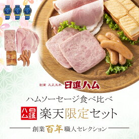 ハム ギフト 送料無料 詰め合わせ ハム ギフト おすすめ ハム お取り寄せ 日進ハム 内祝い 御祝い 御礼 誕生日プレゼント「ホワイトハムバラエティ4種 SDG-181 楽天セット」クーポン メッセージカード
