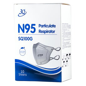 N95マスク SQ100Gs 個包装マスク 10枚 医療機関・介護施設採用品[NIOSH認証]