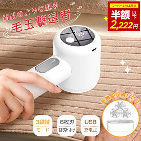 ＼SS限定✨63%OFF!!更にクーポンで2,222円／毛玉取り 電動 毛玉取り器 充電式 毛玉取り機 2025新作 毛玉クリーナー 液晶ディスプレイ 強力6枚刃 3段階調節 けだまとり コードレス 安全装置 生地を傷めない 切れ味抜群 毛玉対策 敬老の日 ギフト