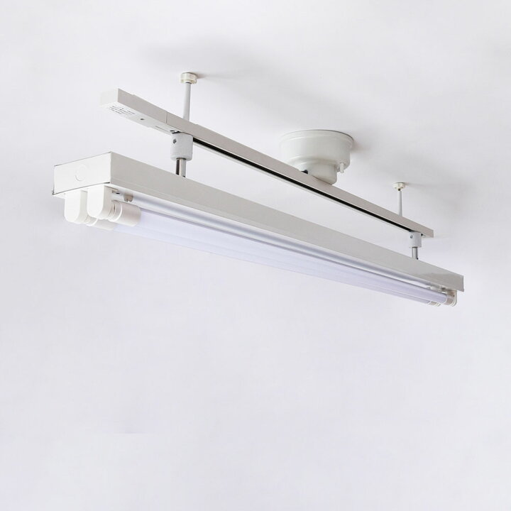 楽天市場】配線ダクトレール用 LED蛍光灯器具40W型2灯式トラフ型 LED 