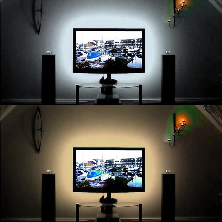 LED テープライト USB対応 4m SMD3528 5V LEDテープ 電球色 昼光色 間接照明 棚下照明 テレビの背景照明用LED  NISSIN LUX