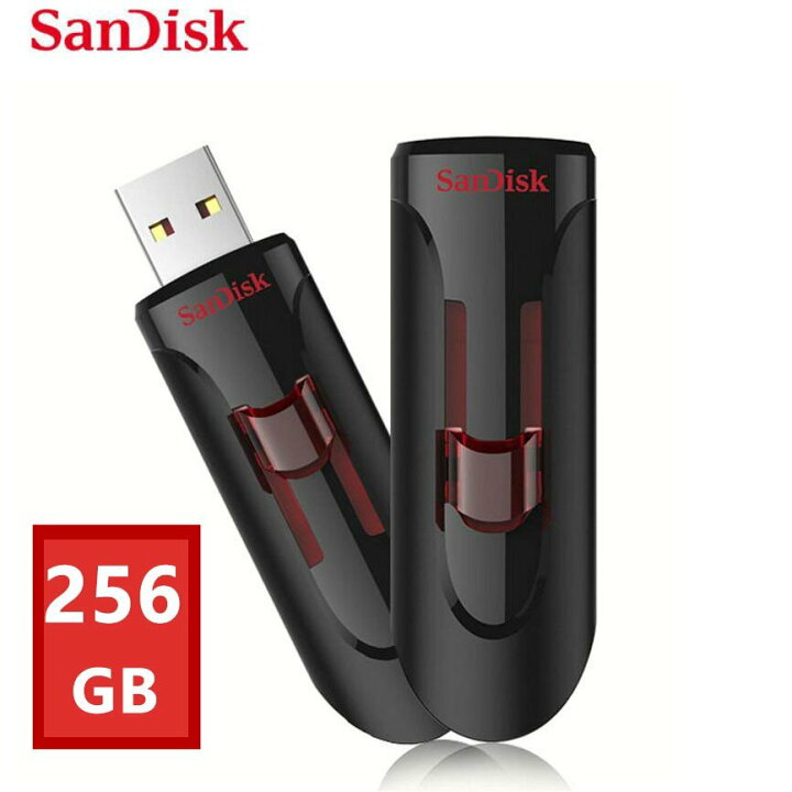 楽天市場】SanDisk USBメモリー 256GB USB3.0対応 超高速 スライド方式 