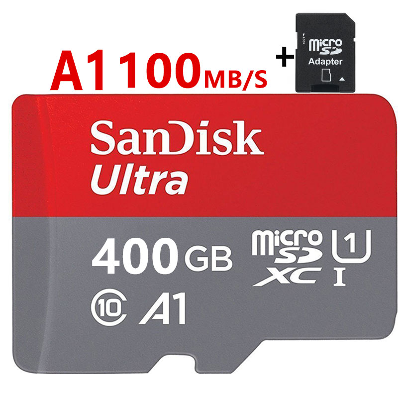 MicroSDカー400gb 高速 読込速度 100MB 秒 A1 最安値 microSDカード 経典 400GB microSDXC 送料無料 A1対応 人気が高い SDカード変換アダプター付き 超高速 UHS-1 SanDisk 海外向けパッケージ アプリ最適化