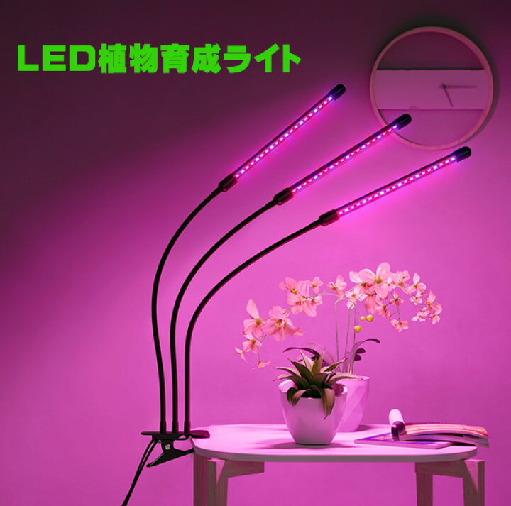 楽天市場 植物育成ライト Led 植物ライト 4灯式 室内栽培ランプ タイミング定時機能 5段階調光 観賞用 360 調節可能 日照不足解消 肉植物育成 水耕栽培ランプ 家庭菜園 室内園芸 水草栽培 野菜工場 クリップ式 低消耗 省エネ Nissin Lux