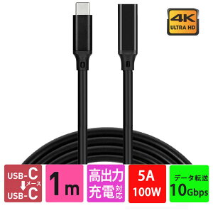 Type C P[u 10Gbps ]4K@60Hzfo PD100W 5A}[d ^CvC R[h USB3.2 Gen2 XIXϊ ^CvcR[h AhCh bvgbvȂǗlXusb-cfoCXɑΉ 