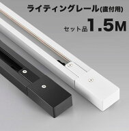 ダクトレール 1.5m セット 直付型配線ダクトレール ダクトレール レールライト150cm ブラック ホワイトラ…