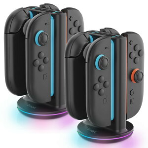 Nintendo Switch2 Joy-Con2 �[�d �X�^���h Nintendo Switch2�p RGB ���C�g 4�䓯���[�d�\ �}���[�d �W���C�R�� �j���e���h�[ �X�C�b�`2 �[�d�z���_�[ �`���[�W���[ �R���p�N�g �[�d�w��LED�t�� �f�U�C�� 